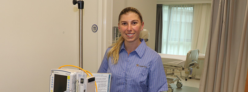 Buderim Private Hospital Nurse smiling at camera
